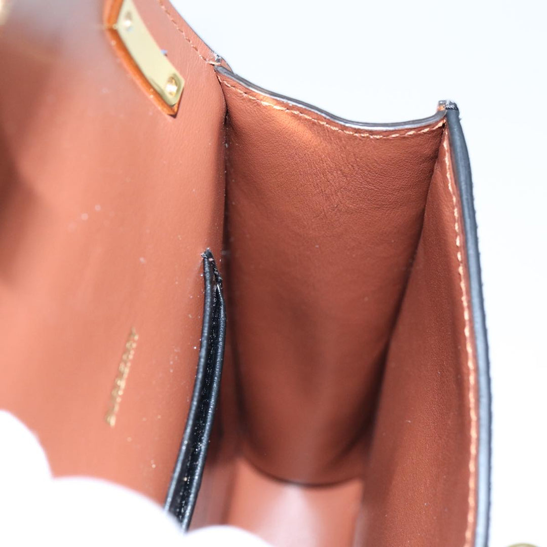 Burberry Shoulder Bag PVC Leather Brown Auth 70330A