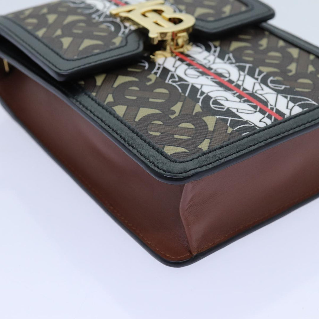 Burberry Shoulder Bag PVC Leather Brown Auth 70330A