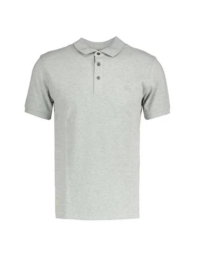 Burberry Men's Wheeler Short Sleeve Polo Shirt Grey