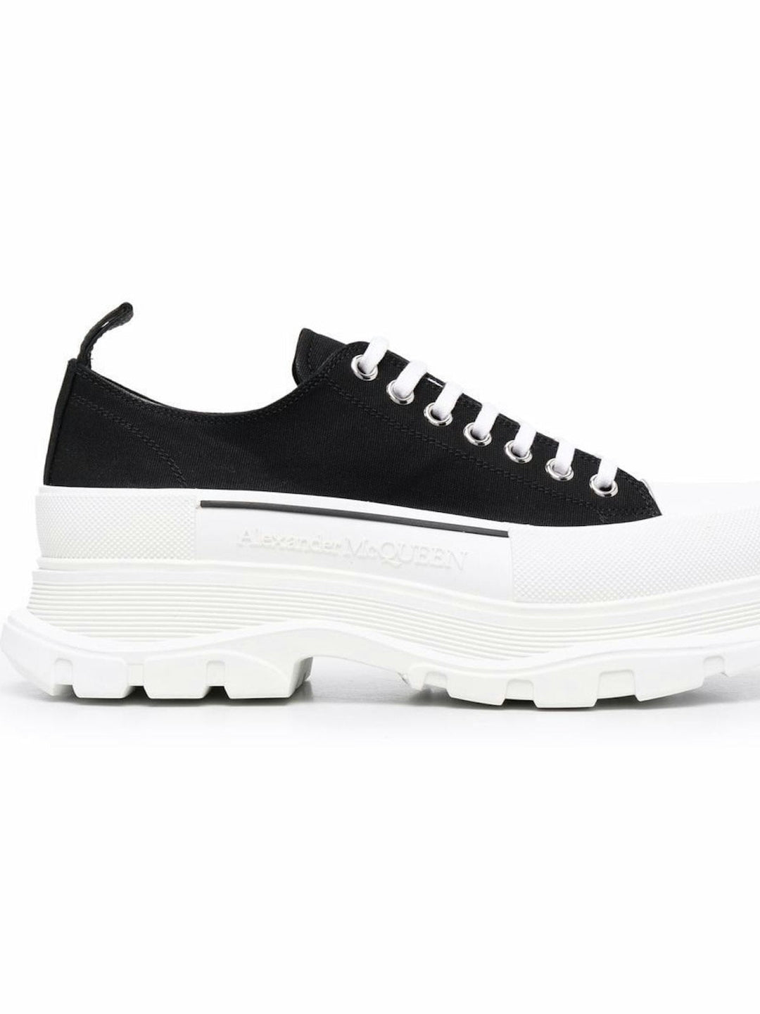 BLACK/WHITE TREAD SLICK SHOES