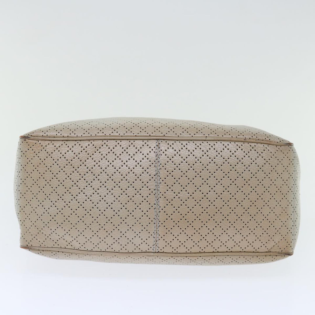 Celine Hand Bag Leather Gray Auth 70597