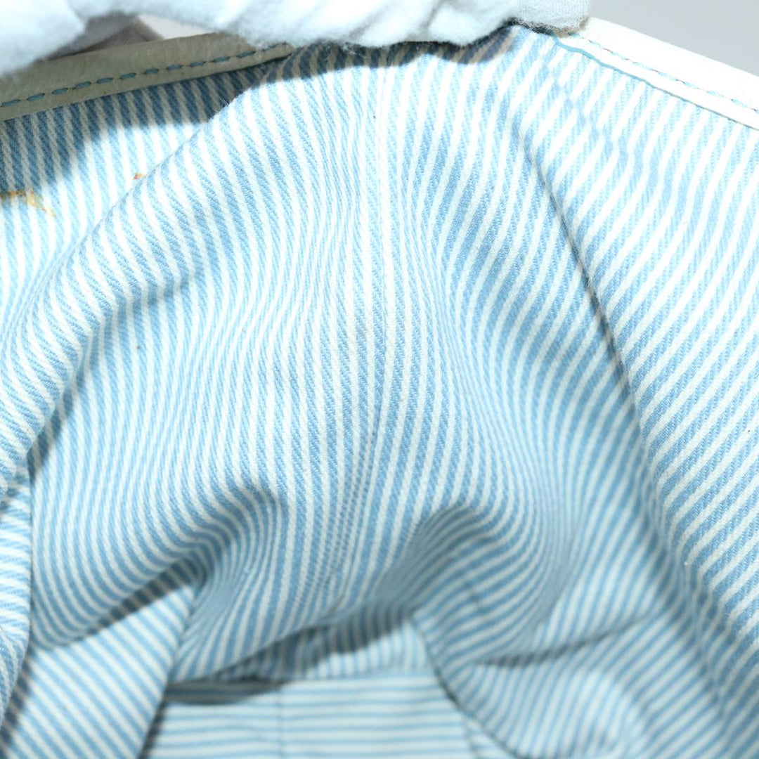 Celine C Macadam Canvas Hand Bag Light Blue  70598