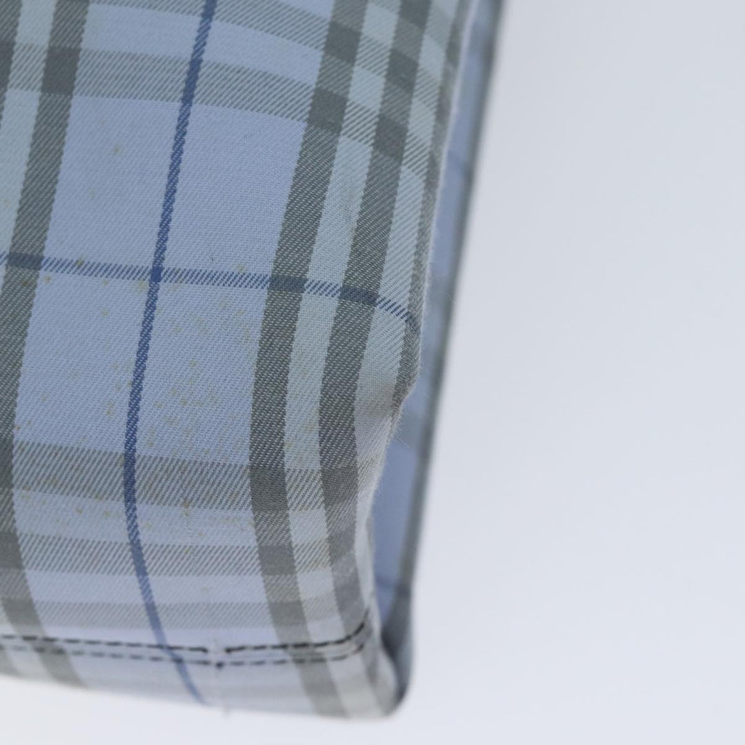 Burberry Nova Check Hand Bag Canvas Blue Auth 70648