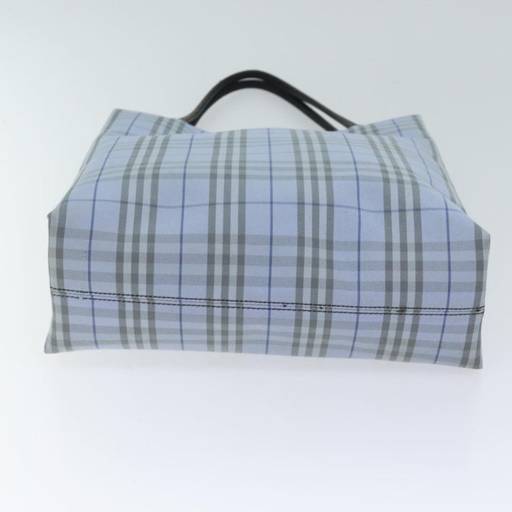 Burberry Nova Check Hand Bag Canvas Blue Auth 70648