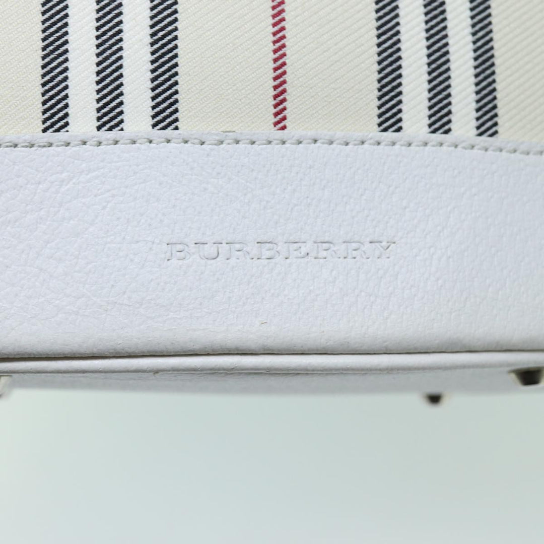 Burberry Nova Check Shoulder Bag Canvas Beige Auth 70767
