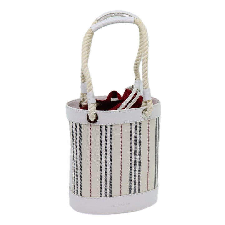 Burberry Nova Check Shoulder Bag Canvas Beige Auth 70767