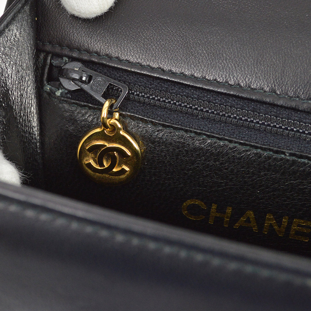 Top Quality Chanel * Black Lambskin Top Handle Bag