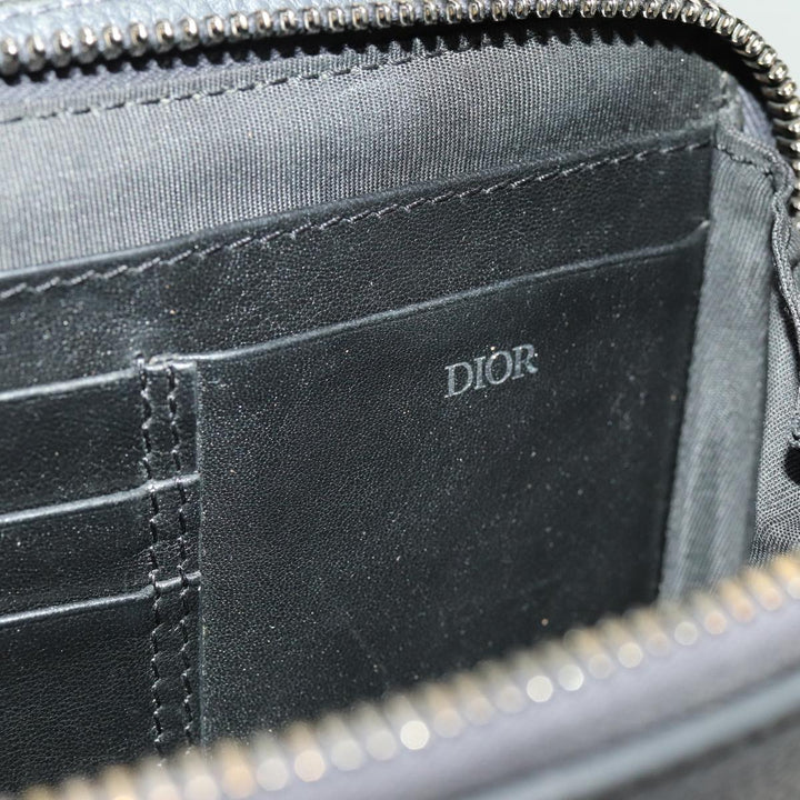 CHRISTIAN Top quality Dior Shoulder Bag Leather Gray Auth 70772A