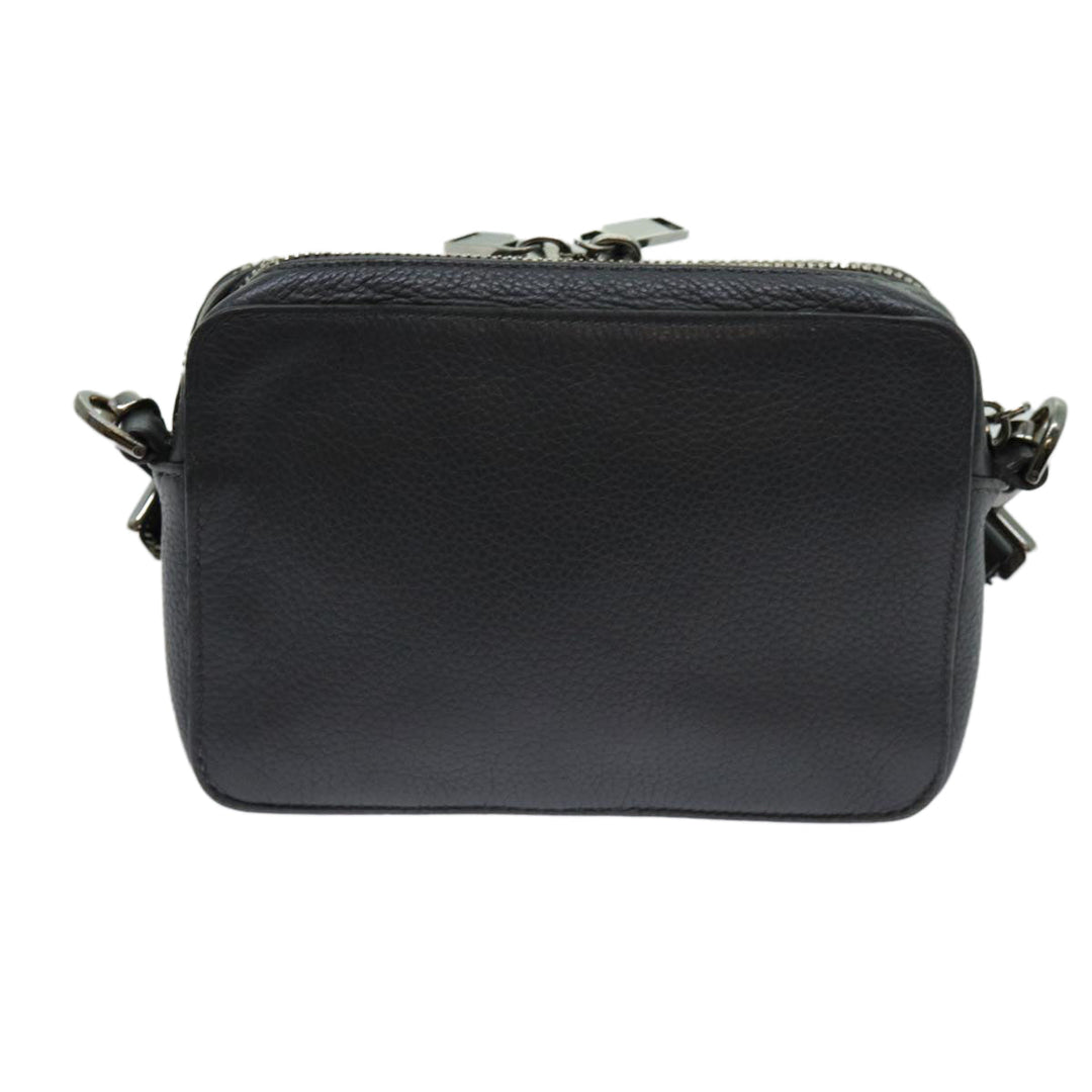 CHRISTIAN Top quality Dior Shoulder Bag Leather Gray Auth 70772A