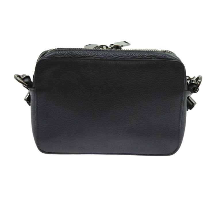 CHRISTIAN Top quality Dior Shoulder Bag Leather Gray Auth 70772A