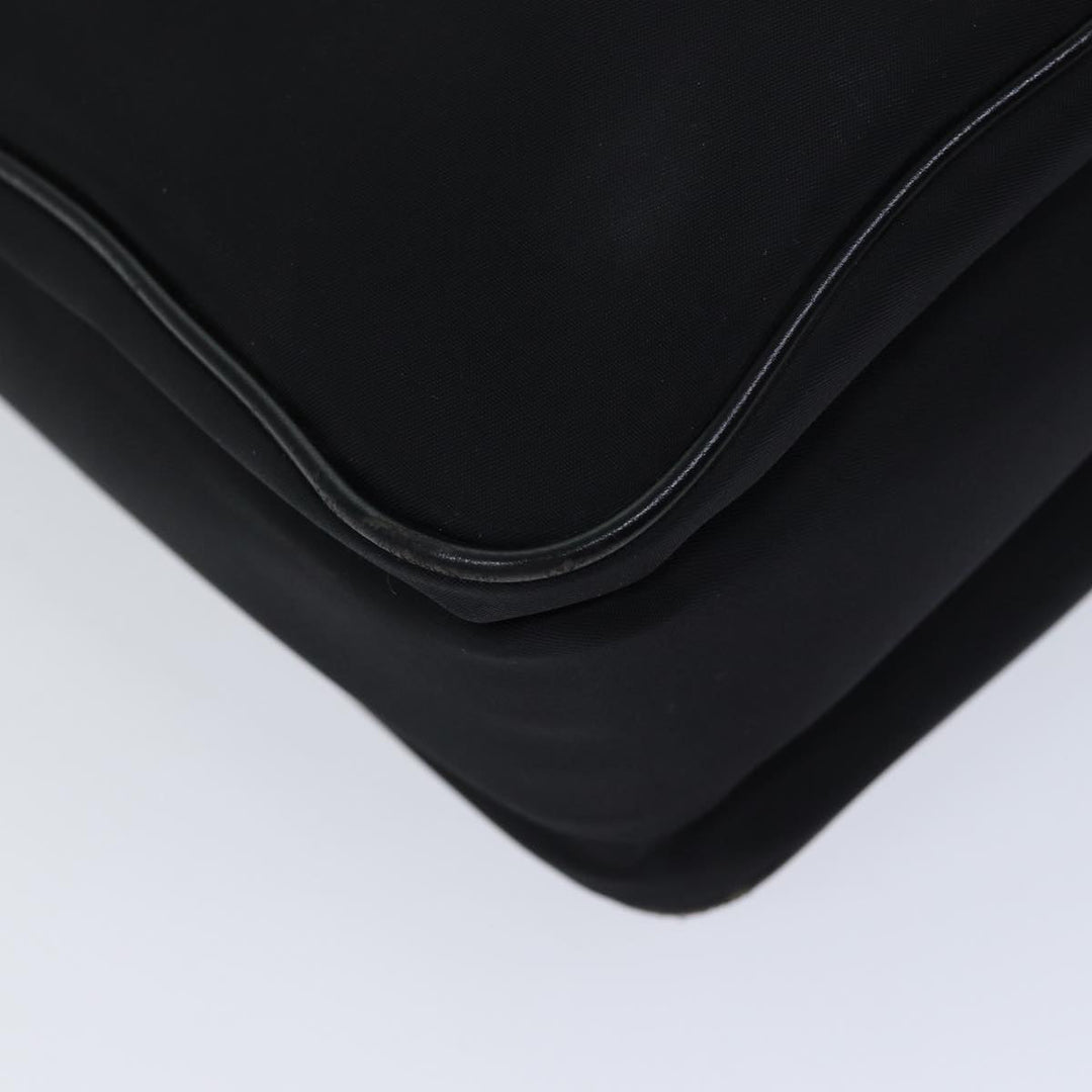 Burberry Black label Hand Bag Canvas 2way Black Auth 70792