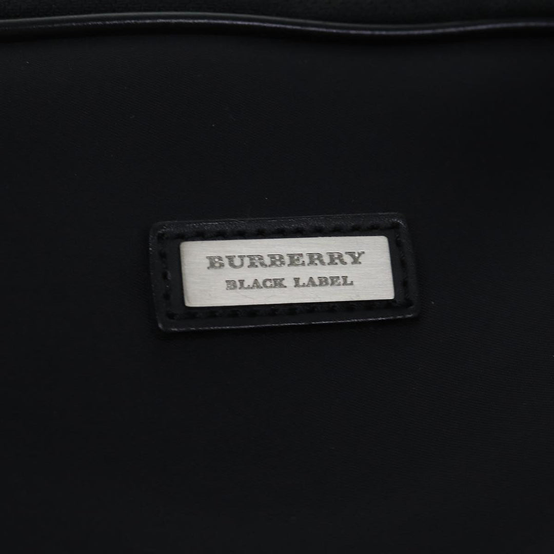 Burberry Black label Hand Bag Canvas 2way Black Auth 70792