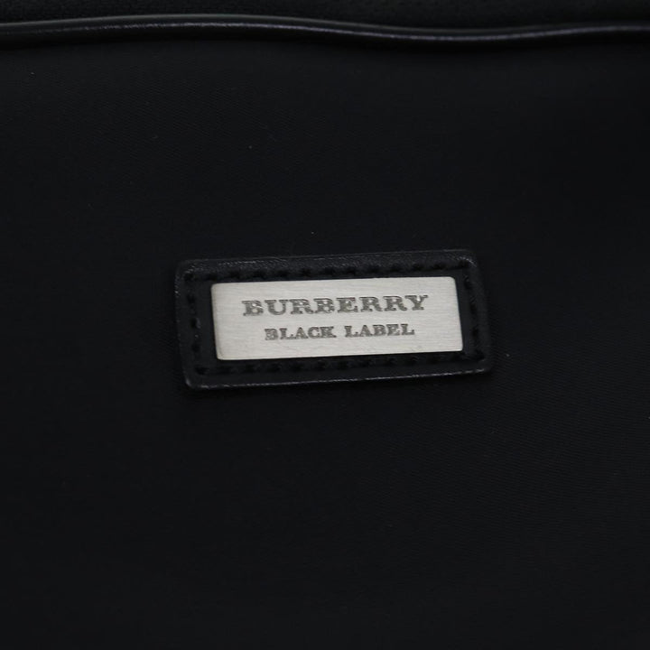 Burberry Black label Hand Bag Canvas 2way Black Auth 70792