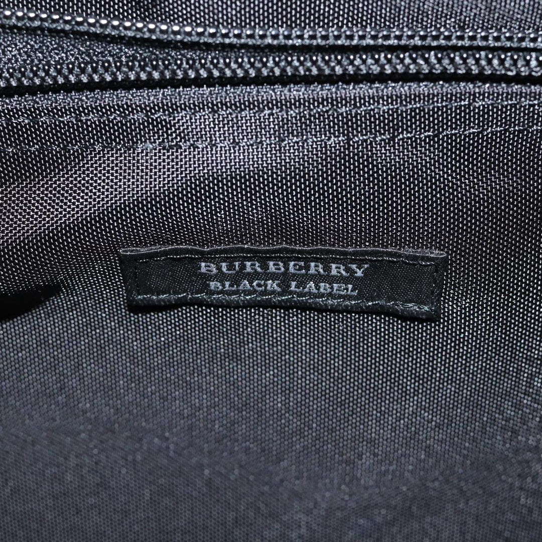Burberry Black label Hand Bag Canvas 2way Black Auth 70792