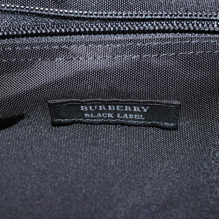 Burberry Black label Hand Bag Canvas 2way Black Auth 70792