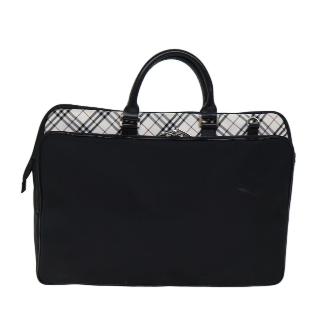 Burberry Black label Hand Bag Canvas 2way Black Auth 70792