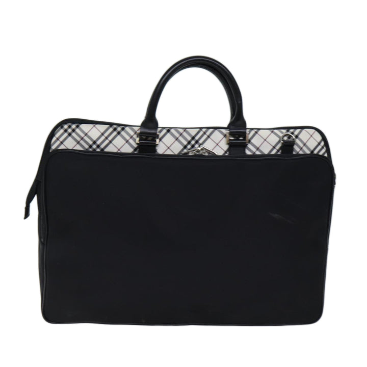 Burberry Black label Hand Bag Canvas 2way Black Auth 70792