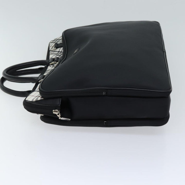 Burberry Black label Hand Bag Canvas 2way Black Auth 70792
