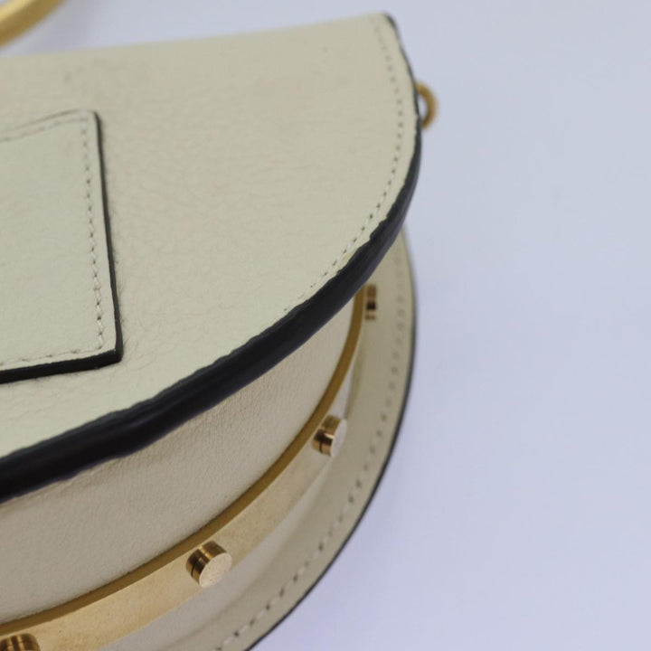 Chloe Small Bracelet Shoulder Bag Leather 2way Cream 70937