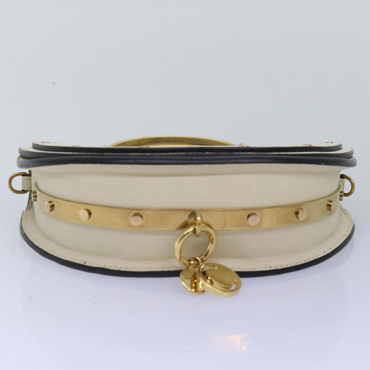 Chloe Small Bracelet Shoulder Bag Leather 2way Cream 70937