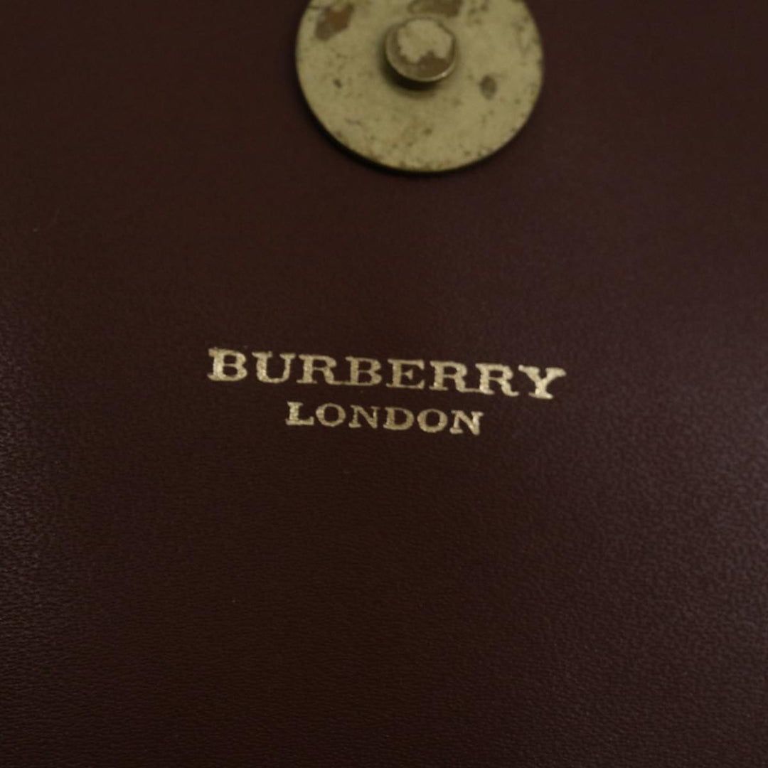 Burberry Nova Check Shoulder Bag PVC Beige Brown Auth 70944