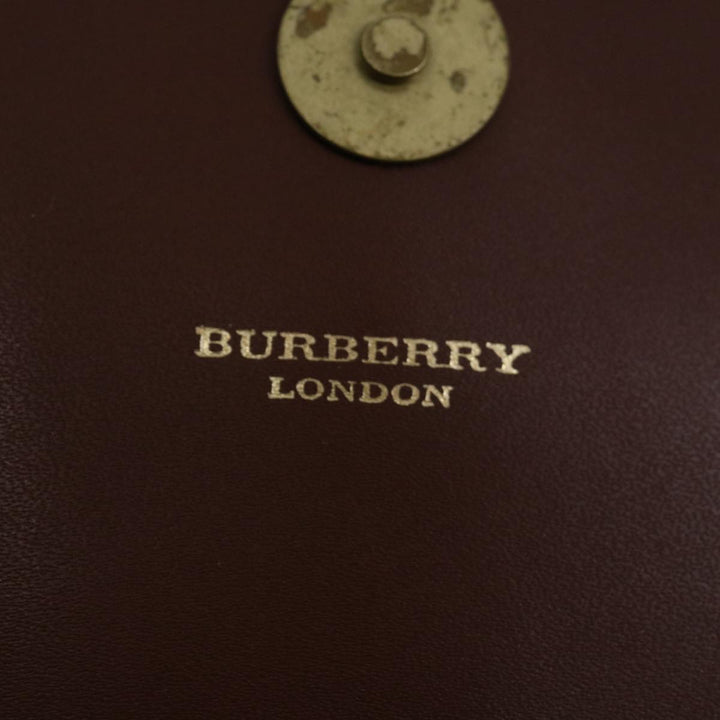 Burberry Nova Check Shoulder Bag PVC Beige Brown Auth 70944