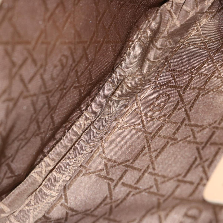 CHRISTIAN Top quality Dior Maris Pearl Shoulder Bag Nylon Beige Auth 70945