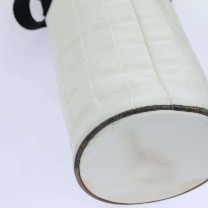 Top Quality Chanel Choco Bar Sports Line Shoulder Bag Nylon White CC Auth 70955