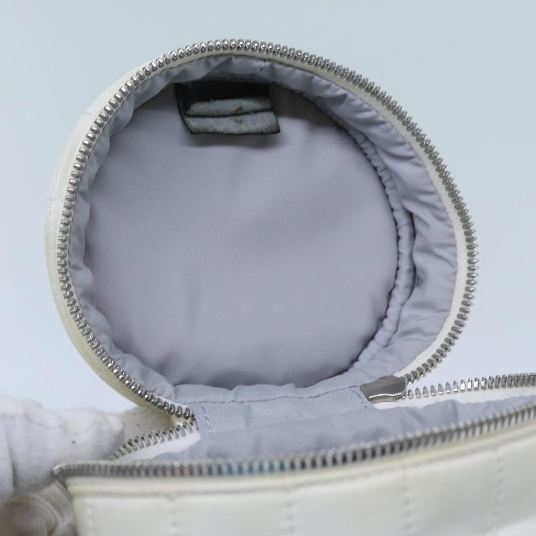 Top Quality Chanel Choco Bar Sports Line Shoulder Bag Nylon White CC Auth 70955