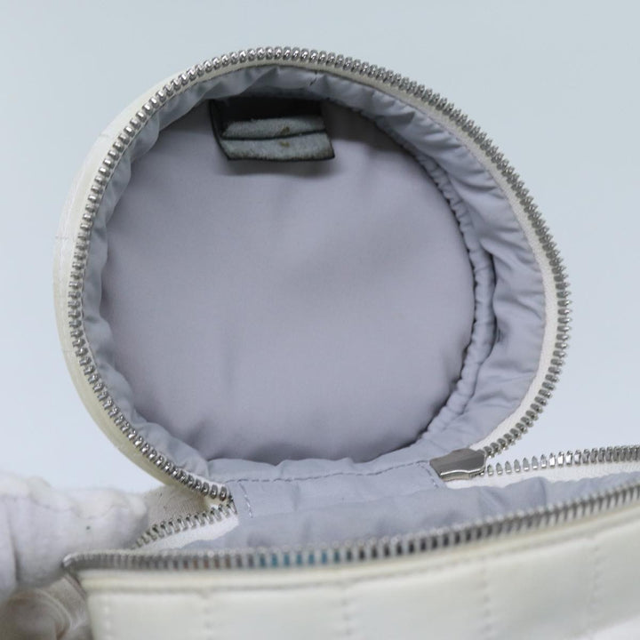 Top Quality Chanel Choco Bar Sports Line Shoulder Bag Nylon White CC Auth 70955