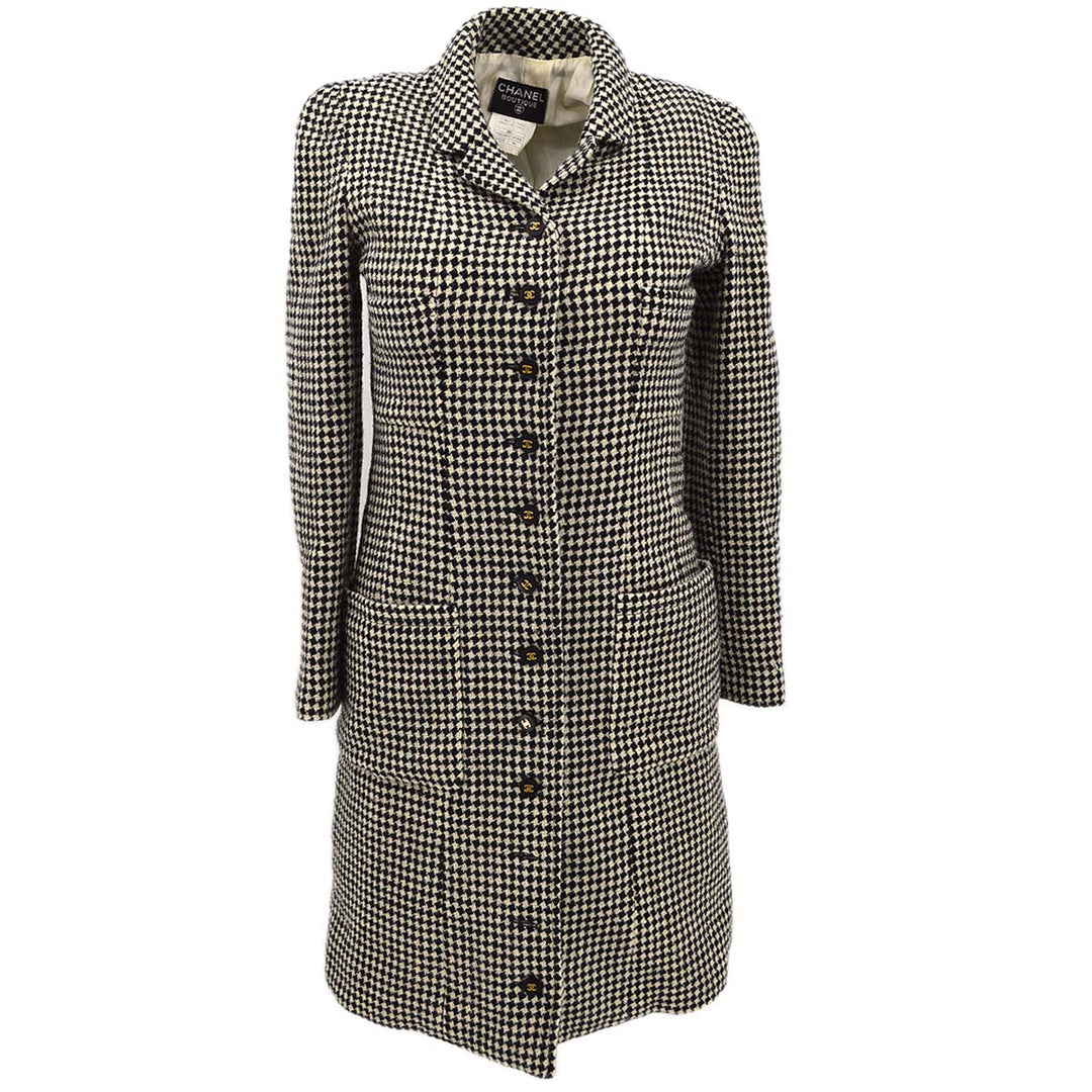 Top Quality Chanel Coat Black White 96A #36