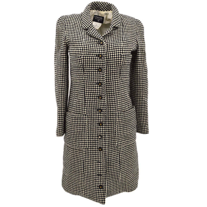 Top Quality Chanel Coat Black White 96A #36