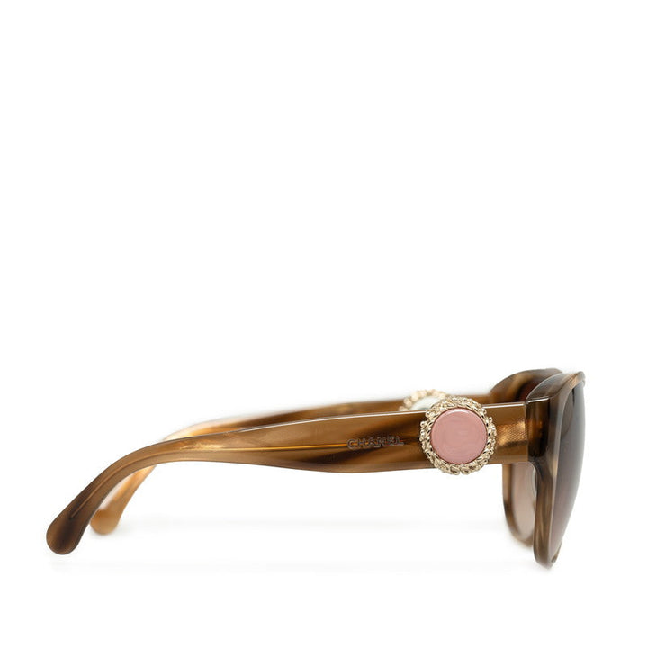 Top Quality Chanel 5192-A Sunscreen Glasses Plastic Brown