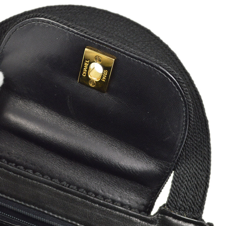 Top Quality Chanel Black Canvas Braid Handbag
