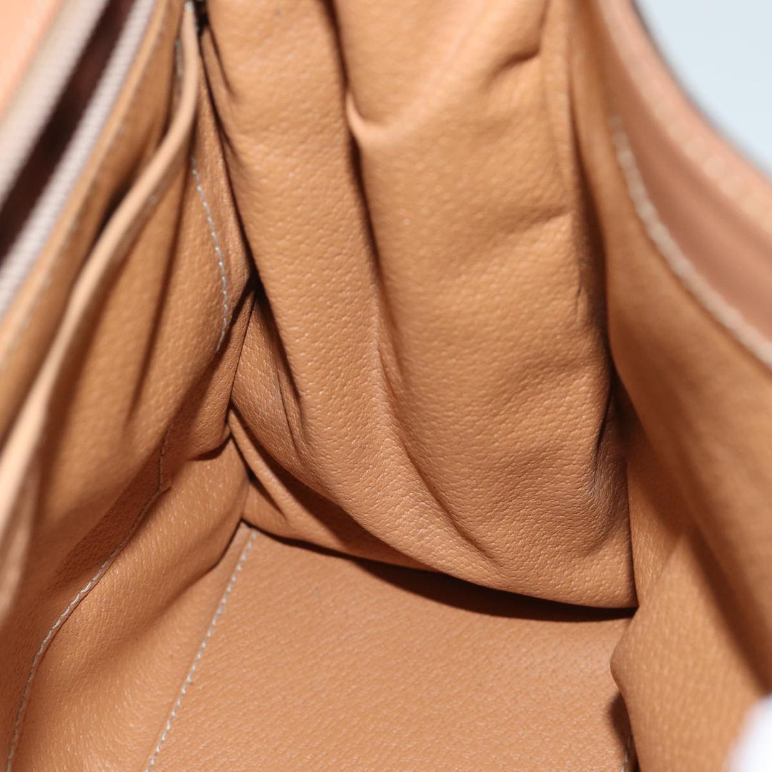 Celine Macadam Canvas Hand Bag PVC Brown  71007