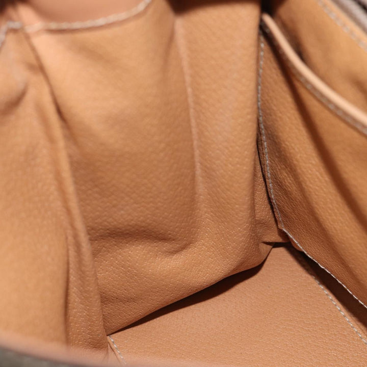 Celine Macadam Canvas Hand Bag PVC Brown  71007
