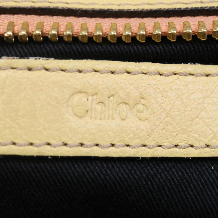 Chloe Etel Hand Bag Leather 2way Cream 71009