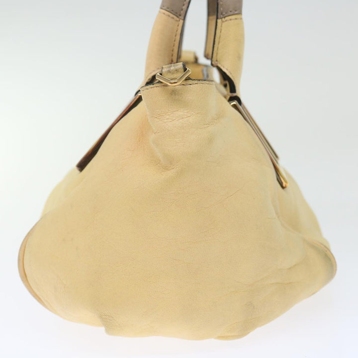 Chloe Etel Hand Bag Leather 2way Cream 71009