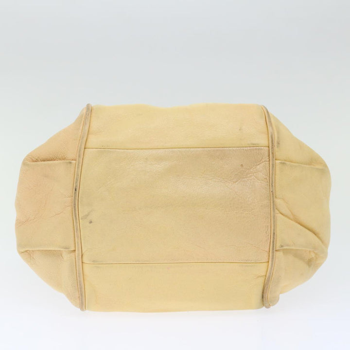 Chloe Etel Hand Bag Leather 2way Cream 71009