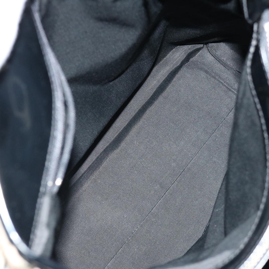 BurberrySs Nova Check Blue Label Tote Bag Canvas Beige Black Auth 71014