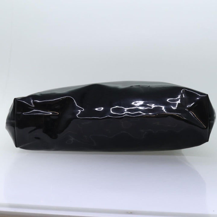 Celine Hand Bag Patent leather Black Auth 71034