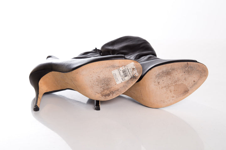 Manolo Blahnik Black Booties SZ 40.5