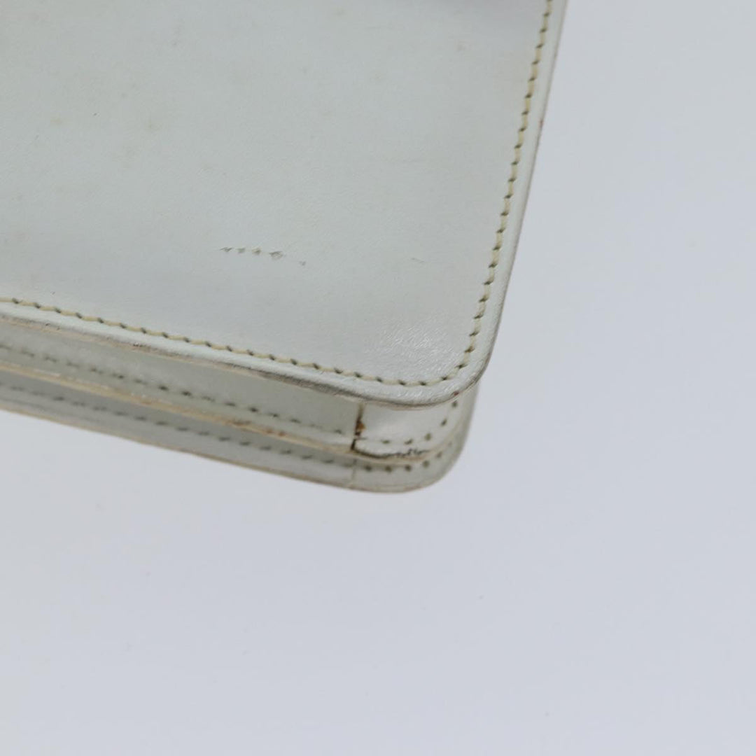 Celine Hand Bag Leather White Auth 71163