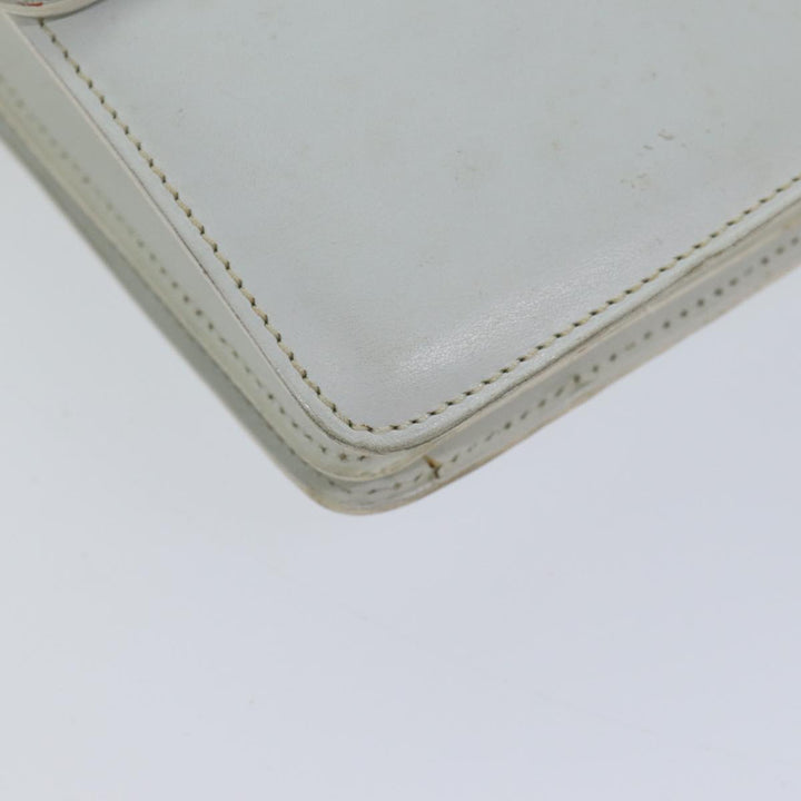 Celine Hand Bag Leather White Auth 71163