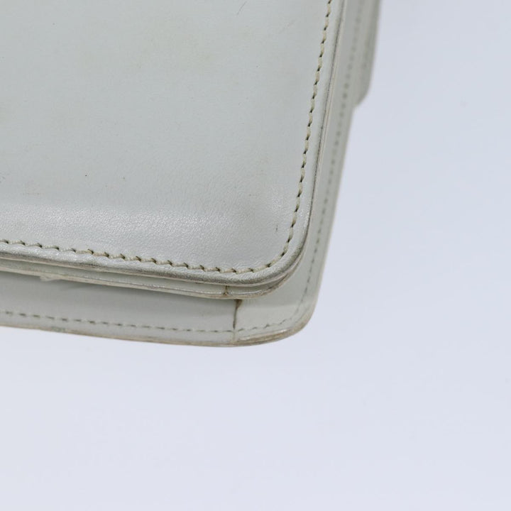 Celine Hand Bag Leather White Auth 71163