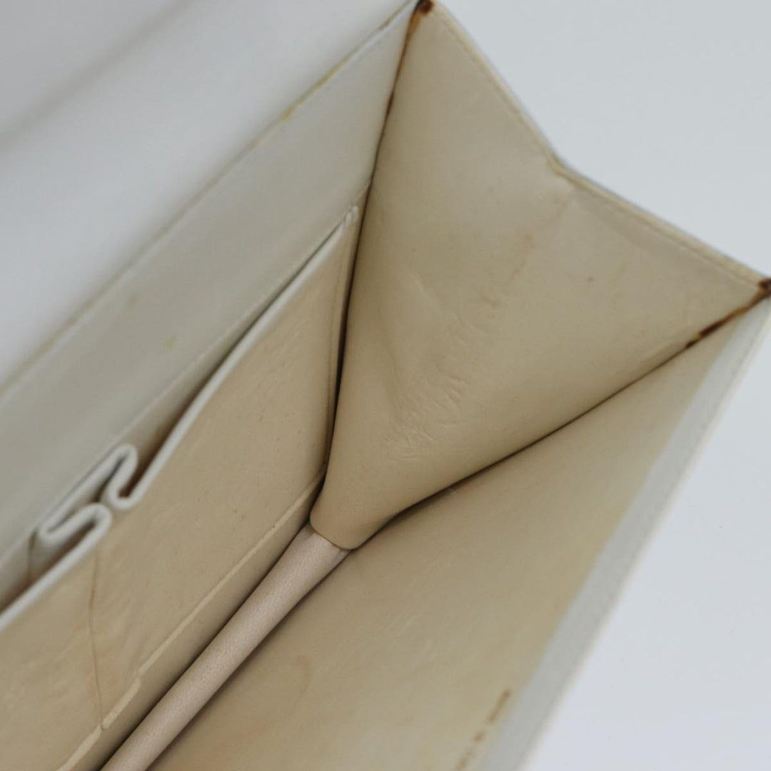 Celine Hand Bag Leather White Auth 71163