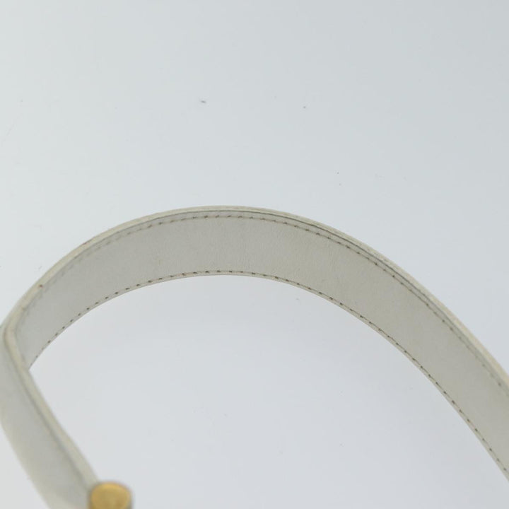 Celine Hand Bag Leather White Auth 71163