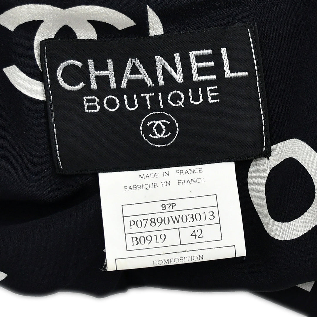 Top Quality Chanel Double Breasted Jacket Black 97P #42