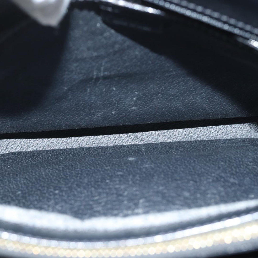 Celine Macadam Canvas Hand Bag PVC Black Auth 71339