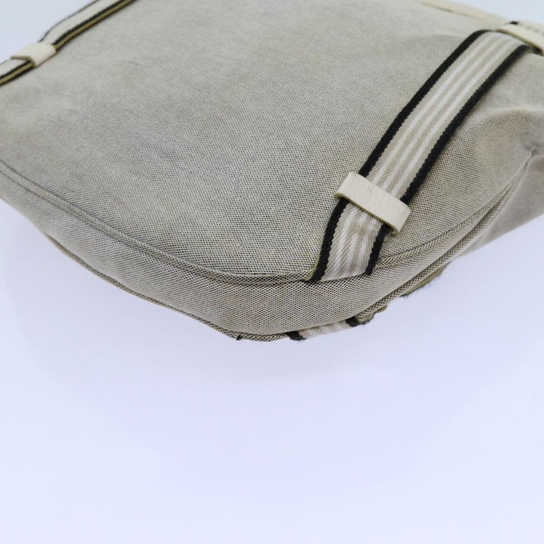 Burberry Blue Label Shoulder Bag Canvas Gray Auth 71350
